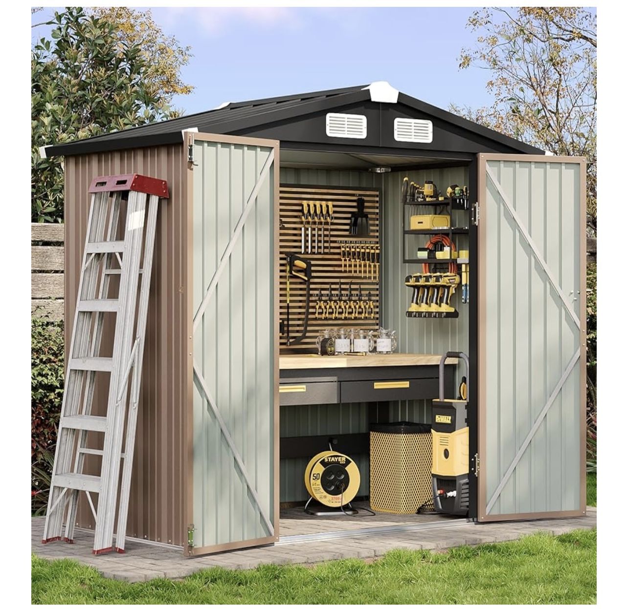 new In Box! 4x6 Metal Shed