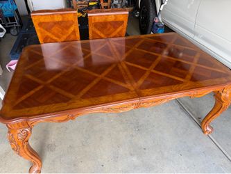 Solid wood table