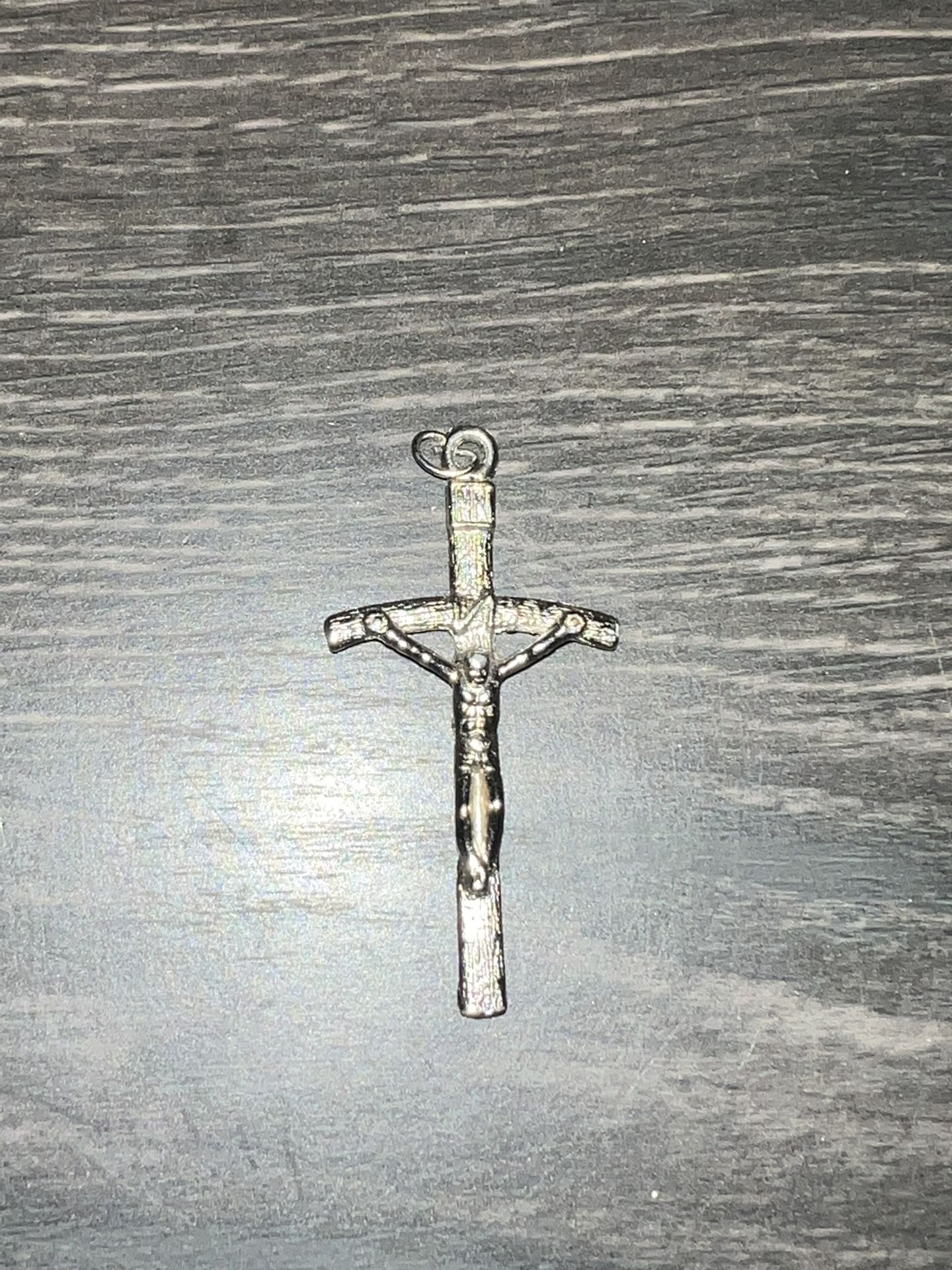Jesus Silver Cross Pendant
