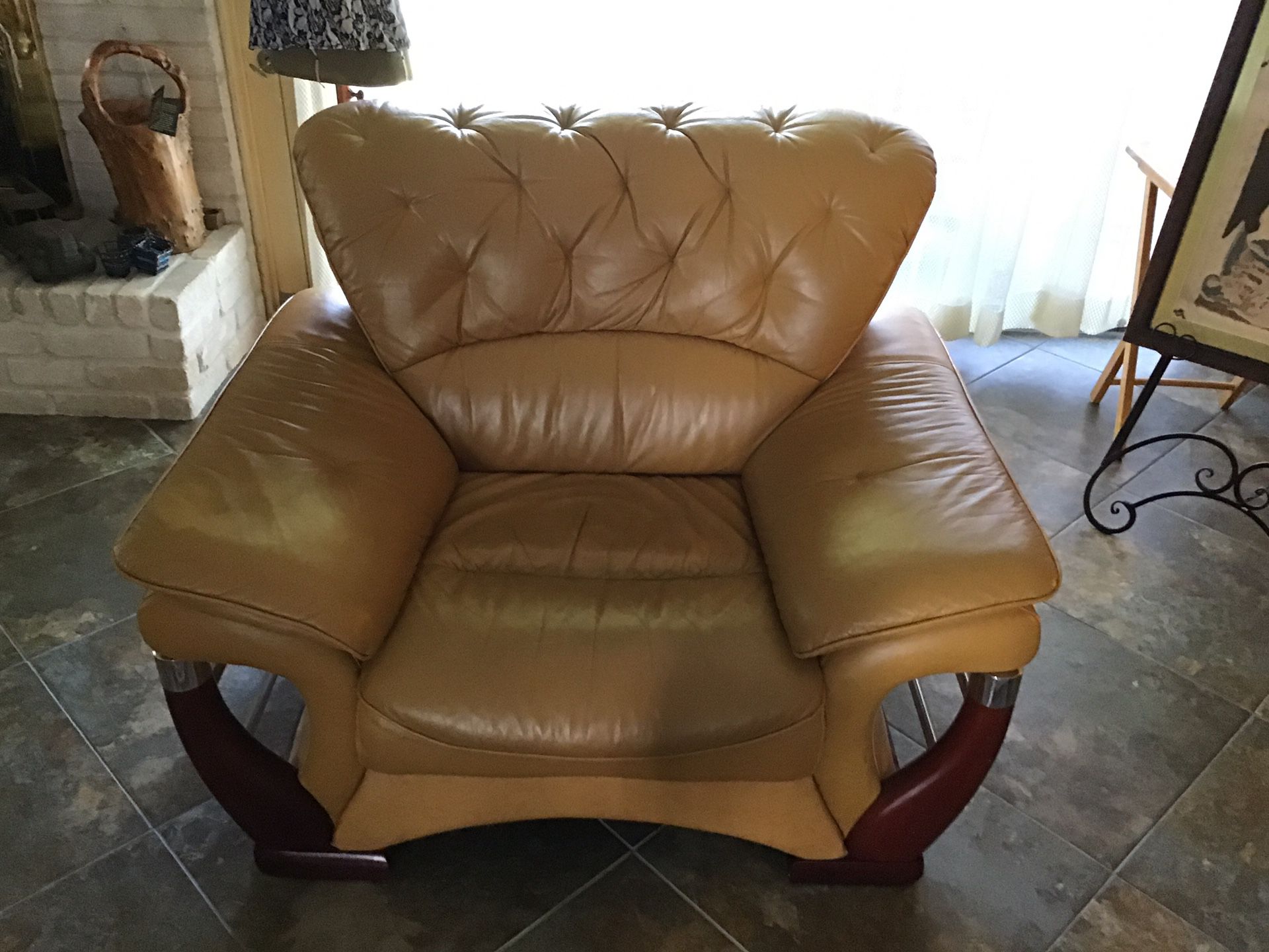 Comfortable leather chair