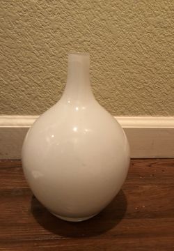 Milky white vase