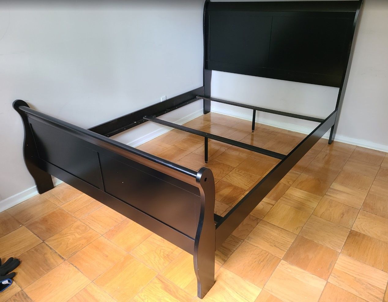 Brand new in box full size B3950 black bed frame only special