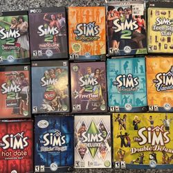 14 Various Collectible Sims Games 