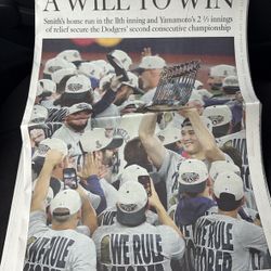 Dodger Newspaper La Times