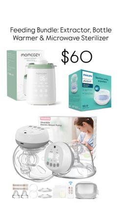 Feeding Bundle - Extractor, Bottle Warmer & Microwave Sterilizer