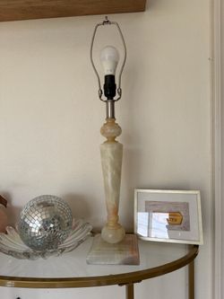 Mid century modern onyx lamp