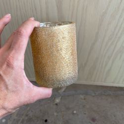 Gold Candle Holders Or Vases