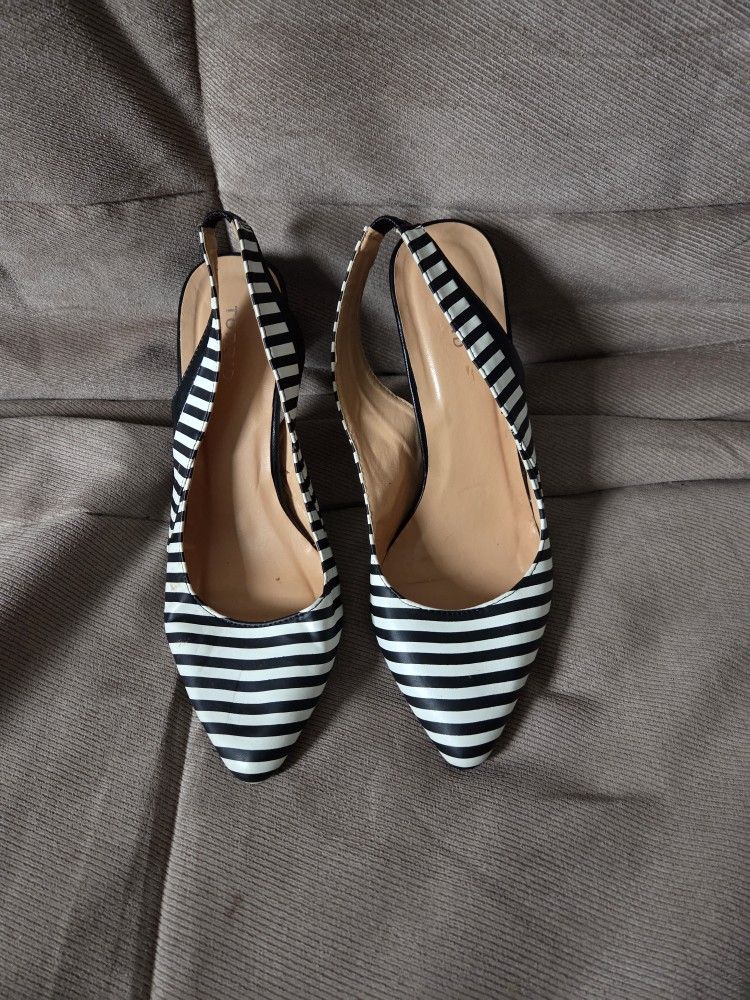 Torrid Striped Heels Size 9