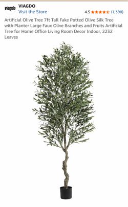 Artificial 7ft Olive Tree