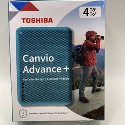 Toshiba Canvio Advance + Plus 4TB Portable Storage - NEW SEALED