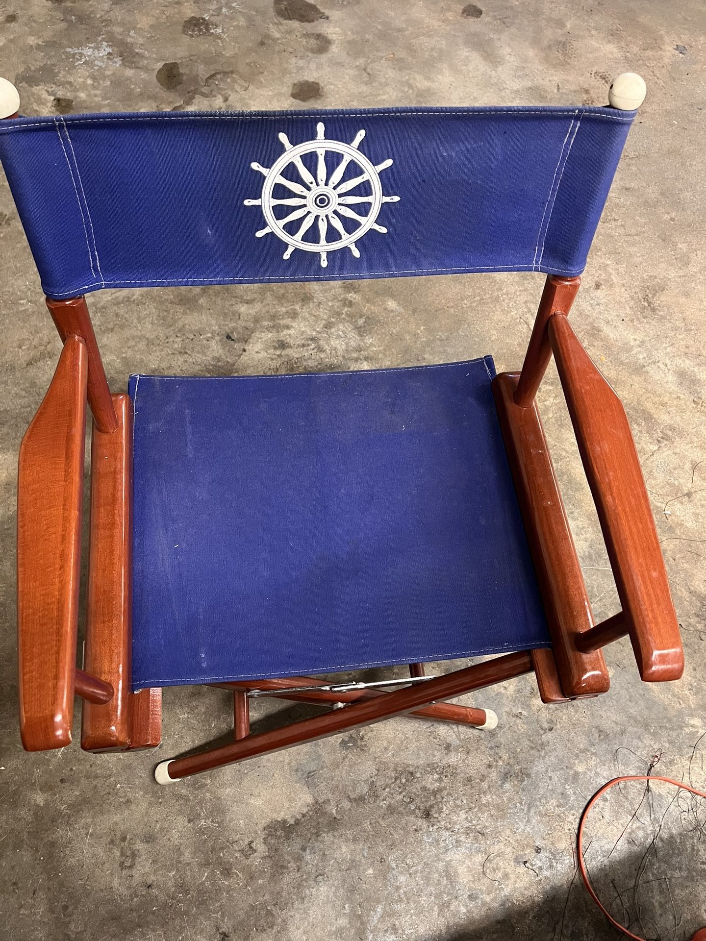Telescope Antique Folding Captains Chair