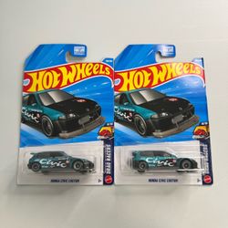 Hot Wheels Honda Civic Custom Lot of 2