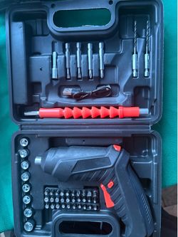 travel size wireless power drill electric screwdriver kit