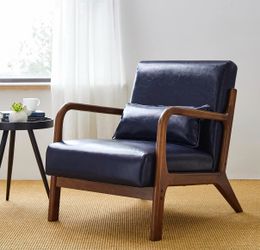 Blue arm chair