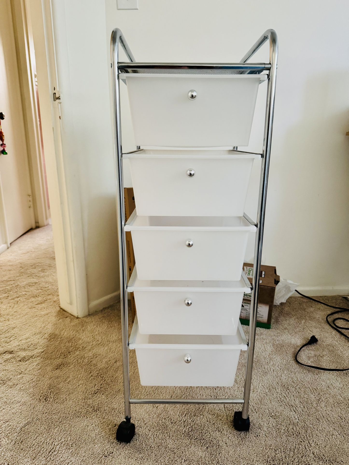 5 Drawer Rolling Cart