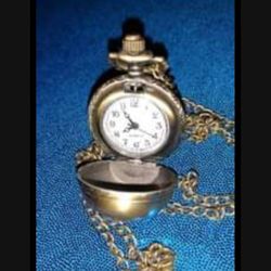 Unique Vintage Sphere Watch Necklace 