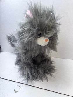 Trov 11" Gray Kitty Stuffed Plush Cat Toy Petting Zoo Find your Treasure 2019
