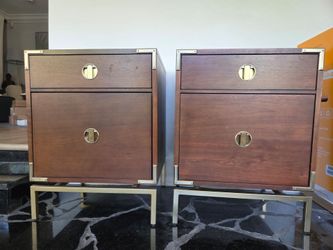 Pair of classic contemporary nightstands