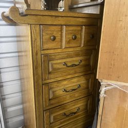 Solid oak Queen size Set