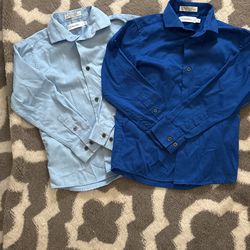 2 Boys Dress Shirts