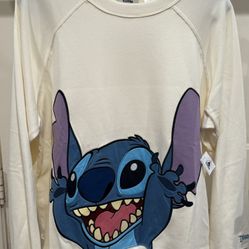 Disney Women's Shirt - Lilo And Stitch - Stitch Pullover Sweatshirt 