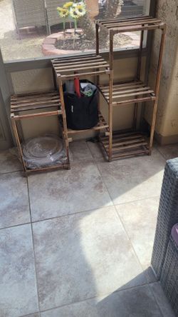 Wood Plant Stand