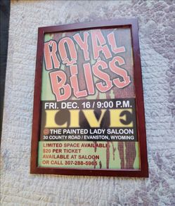 Framed Print from a shady joint in Wyoming.