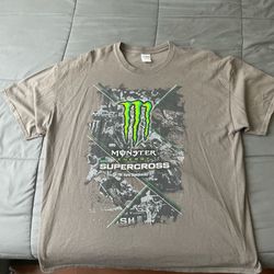 Vintage Y2K Monster Motocross Shirt