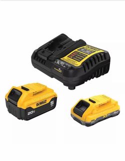 20V MAX Lithium-Ion Starter Kit with 4.0 Ah and 5.0 Ah Batteries and Charger