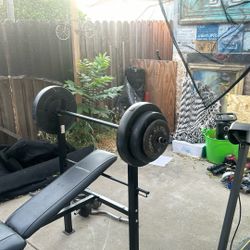 Bench press with 80 pounds weights 