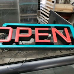 Used Open Sign