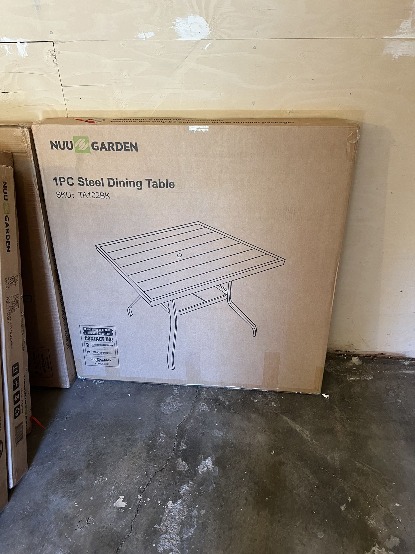 1pc Steel Dining Table