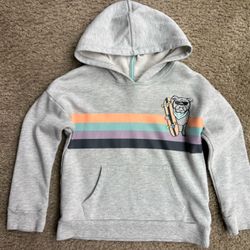 Boys Size 5 Gray Hoodie Sweater
