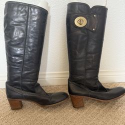 Coach Black Sara Boots  Size 8