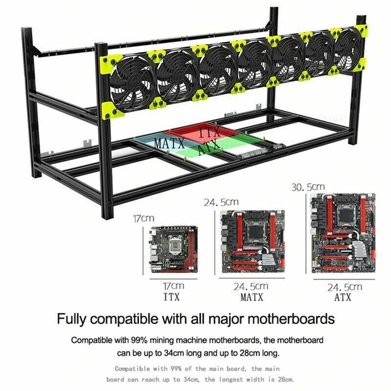 1 Veddha Minercase V3 8 Bay Open Air Mining Case / Frame (3 Available)