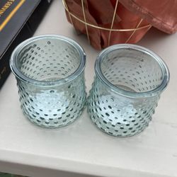 10 Teal Glass Candle Holder Wedding