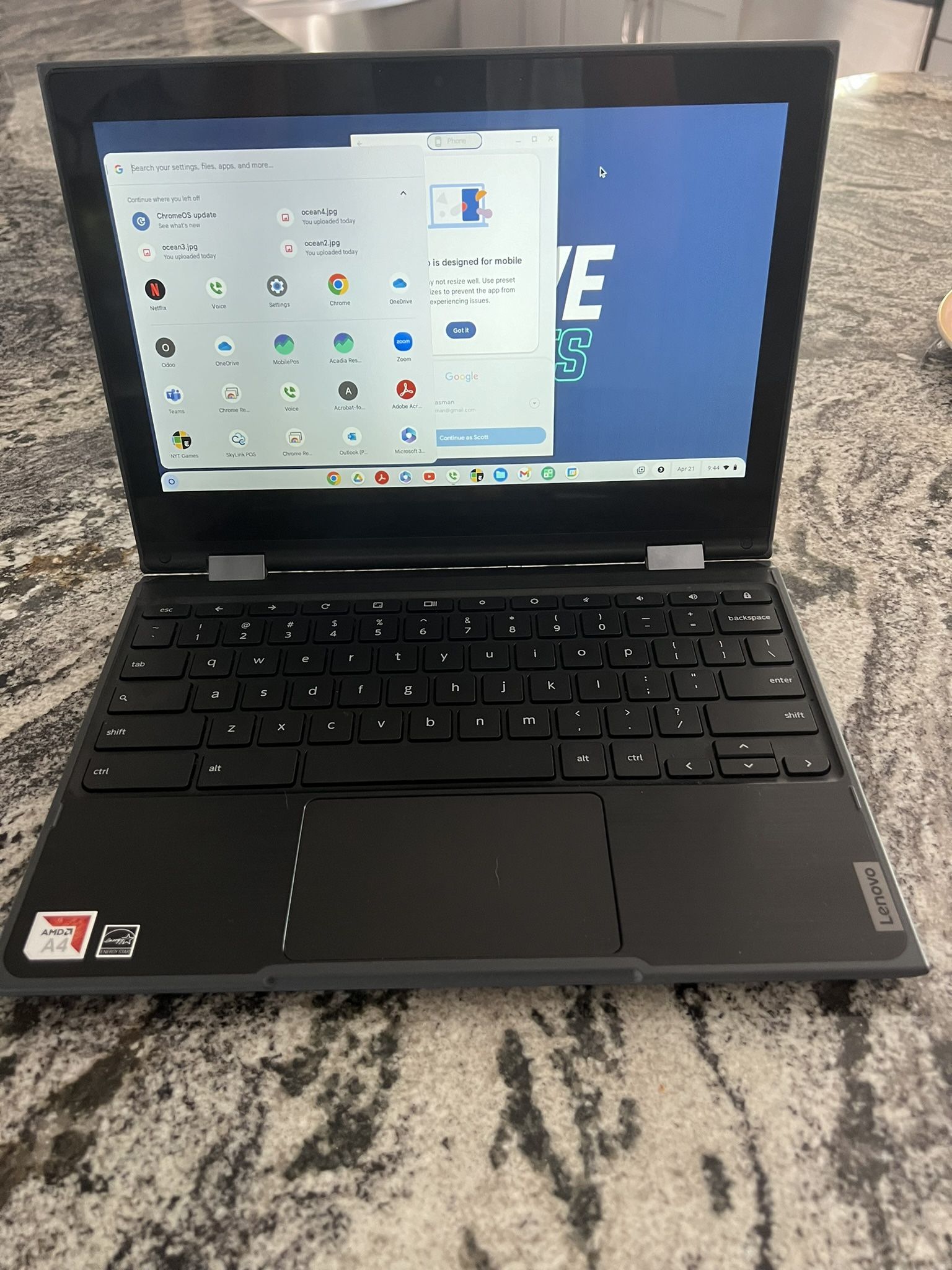 Touchscreen Chromebook