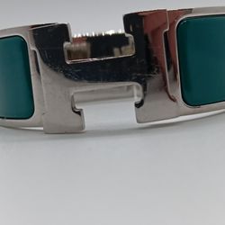 *Authentic ) PALLEDIUM Plated "HERMÈS BRACELET"