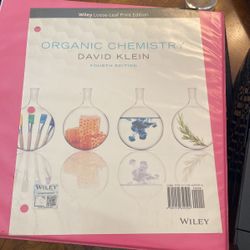 Loose-Leaf Print Edition of Organic Chemistry  4th Edition by David Klein