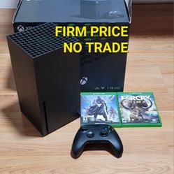 XBOX SERIES X BUNDLE, FIRM PRICE, NO TRADE, GREAT CONDITION, READ DESCRIPTION FOR DETAILS 