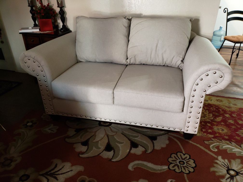 Love seat and large sofa