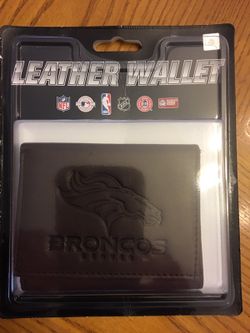 Denver Broncos leather wallet