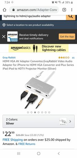 Lightning to HDMI/ audio adapter