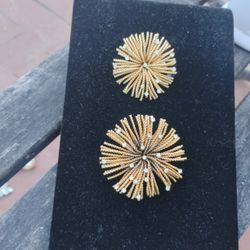 Vintage 1950  Starburst Brooch 1 Large 1 Medium