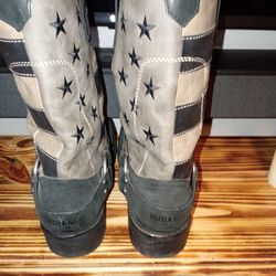 Durango American flag buckle boots never worn