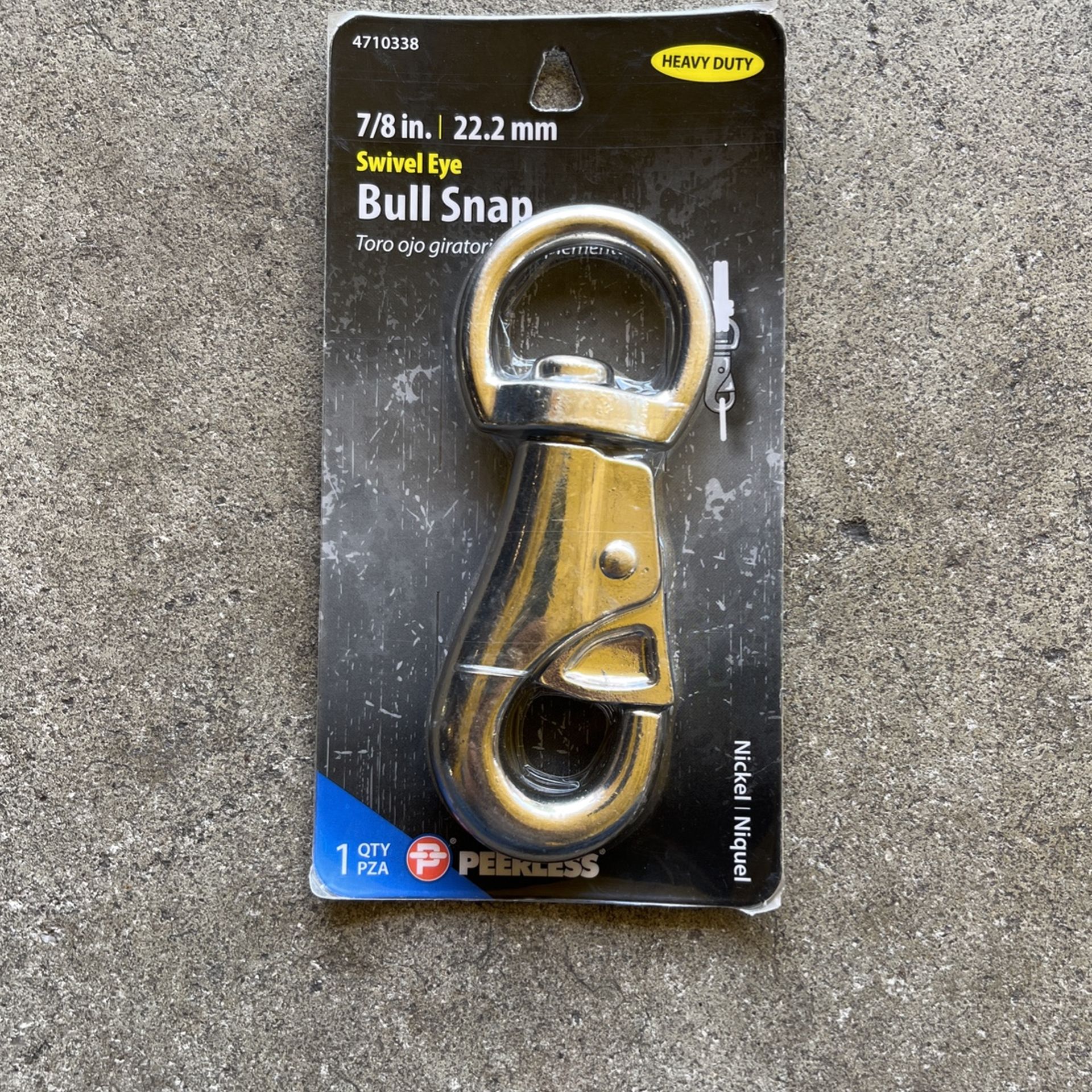 7/8 Inch Swivel Eye Bull Snap