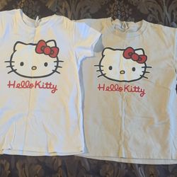 Hello kitty and various girls clothes