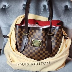 Authentic Louis Vuitton Hampstead MM Damier