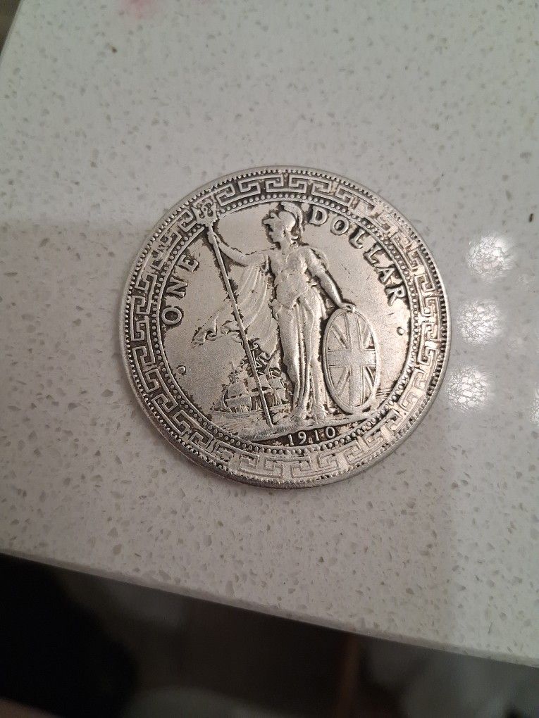 1910B Great Britain Silver Trade Coin!!! Circulated But Pretty Good Condition, These Are Going For $350 Or More Easily, Asking $250 Obo