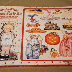 1998 Mary Englebreight Ann Estelle Magnetic Dress Up Doll Set